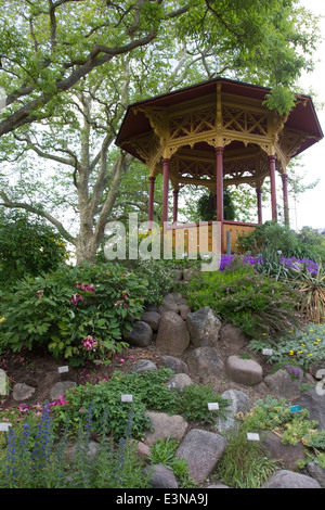 Der Pavillon des Botanischen Gartens in Visby auf der Insel Gotland, Schweden Stockfoto