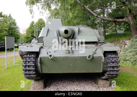 STU-40 Tank auf dem Display in Lappeenranta, Finnland Stockfoto