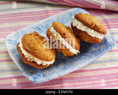 Ahorn-Walnuss cookies Stockfoto