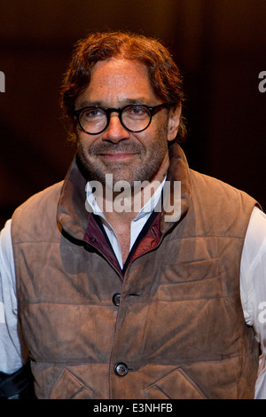 US-amerikanischer jazz-Gitarrist Al Di Meola vor seinem Konzert am Jazz Festival Torino. Stockfoto