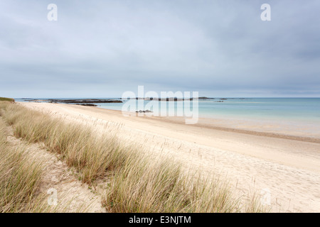 Herm "Shell Beach" Sand und Dünen menschenleer, Kanalinseln UK Stockfoto