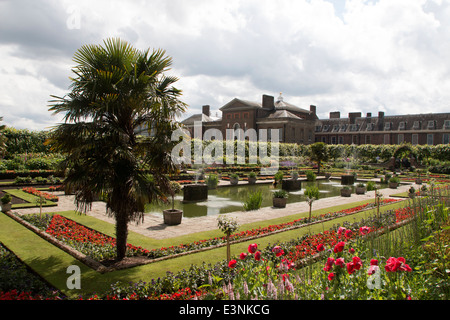 Kensington Palace versunkenen Gärten Stockfoto