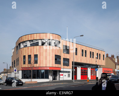 Exterieur des Walthamstow Feuerwache, London, UK. Stockfoto