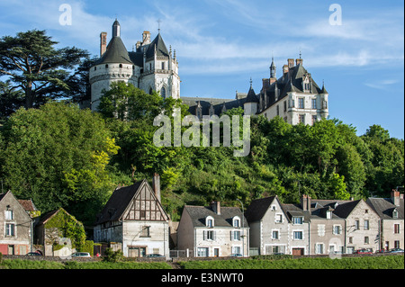 Château de Chaumont / Château de Chaumont-Sur-Loire, eines der Schlösser des Loire-Tals, Loir-et-Cher, Frankreich Stockfoto