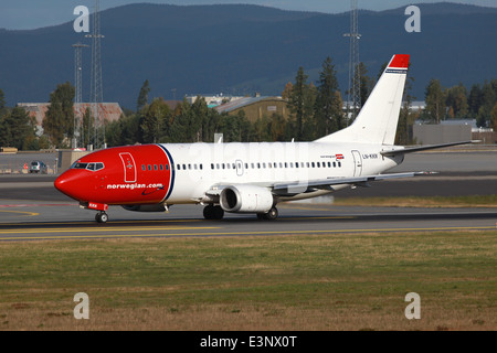 Norwegische Boeing 737-300 Stockfoto