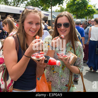 London, UK. 26. Juni 2014. Wimbledon Championships Tag vier. Zuschauer genossen die Stimmung in der zweiten Vorrundenspiel bei den Wimbledon Tennis Championships auf The All England Lawn Tennis Club in London, Vereinigtes Königreich. Bildnachweis: Aktion Plus Sport/Alamy Live-Nachrichten Stockfoto