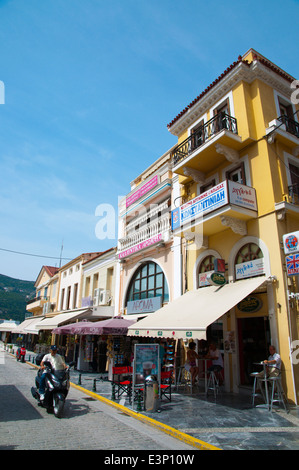 Sofouli, Meer Straße, Vathy, auch bekannt als Stadt Samos, Samos Insel, Griechenland, Europa Stockfoto