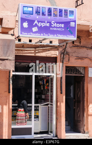 Fake Apple Store in Marrakesch, Marokko Stockfoto
