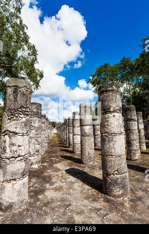 Spalte Zeilen, Tempel der tausend Krieger Stockfoto