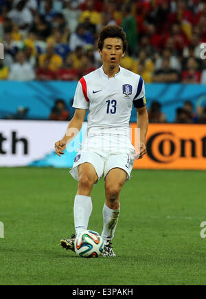 Sao Paulo, Brasilien. 26. Juni 2014. World Cup-Finale 2014, Gruppenphase. Südkorea gegen Belgien. Koo Jacheol (Republik Korea) Credit: Aktion Plus Sport/Alamy Live-Nachrichten Stockfoto