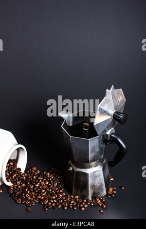 Frischen heißen Kaffee-Zeit Stockfoto