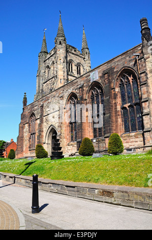 Kirche St Editha in Church Street, Tamworth, Staffordshire, England, Vereinigtes Königreich, West-Europa. Stockfoto