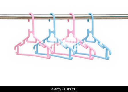 Kleiderbügel mit Beschneidungspfad Stockfoto