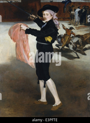 Édouard Manet - Mademoiselle V.... in das Kostüm eines Espada - trafen sich 1862 - Museum - New York Stockfoto