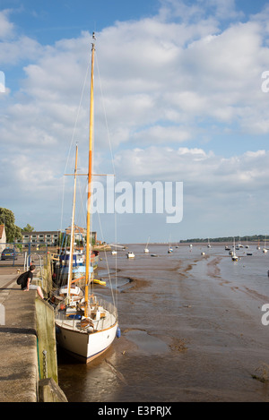 Fluß Exe bei Topsham Exeter Devon England UK Ebbe Stockfoto