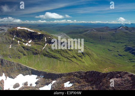 Aonach Beag und den Carn Mor Dearg Arete von Ben Nevis, Lochaber Stockfoto