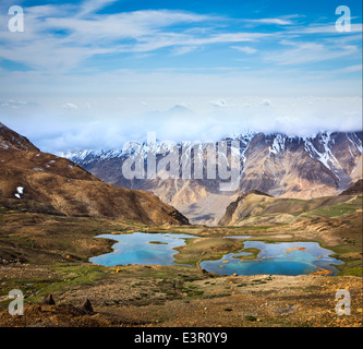 Bergseen in Spiti Tal im Himalaya. Himachal Pradesh, Indien Stockfoto