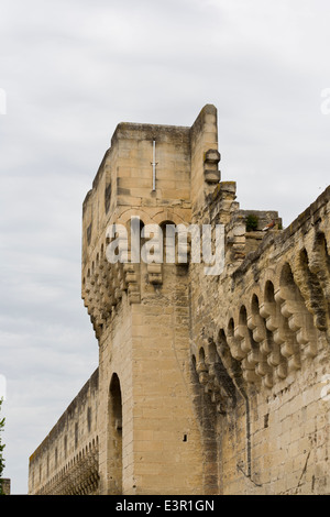 Teil der Stadtmauer in Avignon, Provence, Frankreich Stockfoto