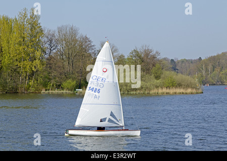 Segeln Boot, großen See, Eutin, Schleswig-Holstein, Deutschland Stockfoto