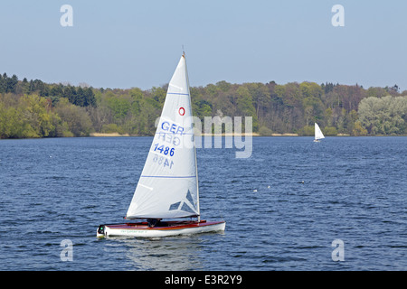 Segeln Boot, großen See, Eutin, Schleswig-Holstein, Deutschland Stockfoto