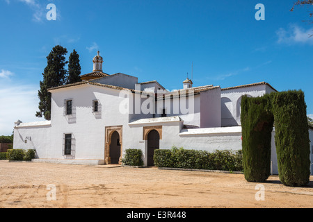 Kloster von La Rabida, wo Christopher Columbus vor der Abfahrt in die neue Welt blieb.  Provinz Huelva, Andalusien, Spanien Stockfoto