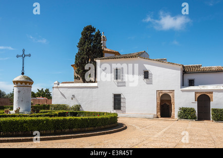 Kloster von La Rabida, wo Christopher Columbus vor der Abfahrt in die neue Welt blieb.  Provinz Huelva, Andalusien, Spanien Stockfoto