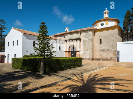 Kloster von La Rabida, wo Christopher Columbus vor der Abfahrt in die neue Welt blieb.  Provinz Huelva, Andalusien, Spanien Stockfoto