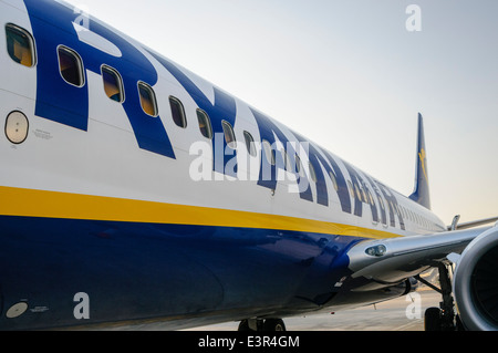 Ryanair-Flugzeug Stockfoto