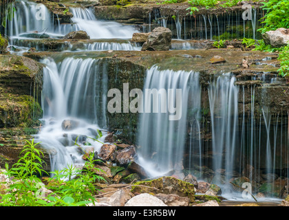 Wasserfälle im Glen Park, Williamsville New York. Stockfoto