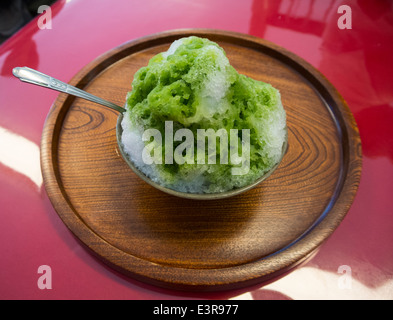 Matcha Kakigori, Tokio, Japan Stockfoto