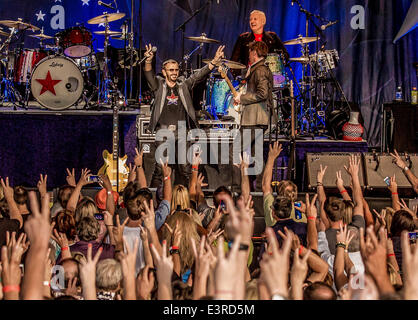Clarkston, Michigan, USA. 28. Juni 2014. RINGO STARR and His All Starr Band auf der '' 12. All Starr Band Tour'' DTE Energy Music Theatre in Clarkston Mi am 27. Juni 2014 Credit: Marc Nader/ZUMA Wire/ZUMAPRESS.com/Alamy Live News Stockfoto