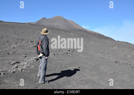 Vulkan Etna, Ätna Süd-Ost Krater, Catania, Sizilien, Italien, Europa, Stockfoto