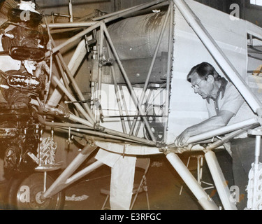 Bild der Ryan NYP 'Spirit of St. Louis', das Flugzeug, das Charles Lindbergh auf dem ersten Nonstop-Transatlantikflug 1927 flog. Stockfoto