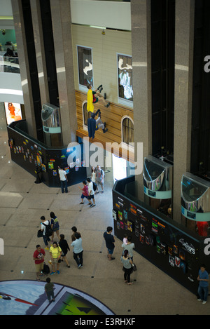 Ein batman Ausstellung mit Modellen und 3d-Kunst am Times Square Shopping Center, Causeway Bay Stockfoto