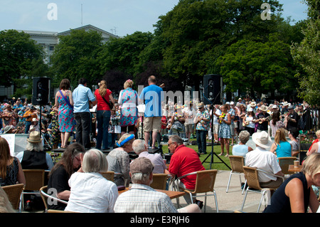 2014 Ukulele Festival of Great Britain, Cheltenham Spa, UK Stockfoto