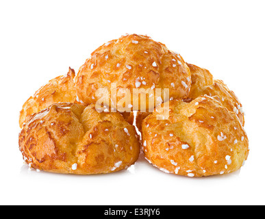 Choux Pastry isoliert auf weiss Stockfoto