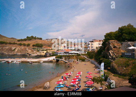 Panormos Beach Panormo Kreta Stockfoto