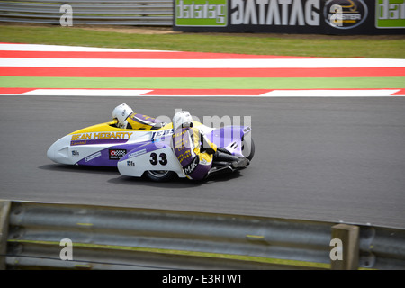Britische Sidecar Racing Stockfoto