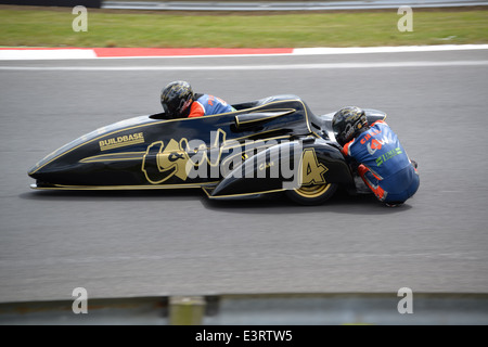 Britische Sidecar Racing Stockfoto