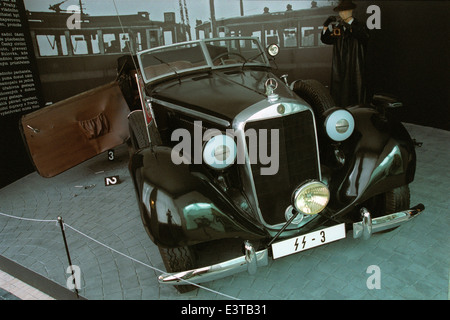 Mercedes-Benz 320 Cabriolet B ähnlich, in dem Reinhard Heydrich tödlich, am 27. verwundet wurde, Mai 1942 in Prag. Stockfoto