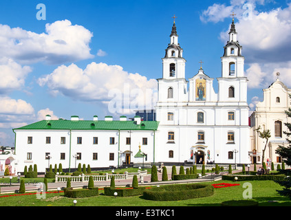 Main-orthodoxe Kirche von Belarus - Kathedrale des Heiligen Geistes in Minsk. Stockfoto