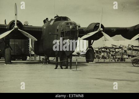 Schrift von b-24: konsolidierte/Convair Aircraft Factory San Diego Stockfoto