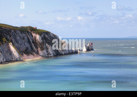 Die Nadeln, Isle of Wight, England, Vereinigtes Königreich Stockfoto