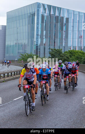 Manchester, UK. 29. Juni 2014. Tausende von Radfahrern an die 2014 Manchester Zyklus Ehre teilnehmen: Steven Purcell/Alamy Live News Stockfoto