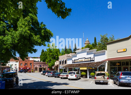 Sacramento Street in den alten Goldminen Stadt Auburn, Placer County, "Mother Lode" Gold Country, Kalifornien, USA Stockfoto