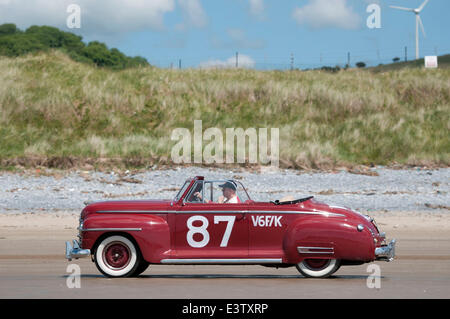 Pendine Sands, UK. 29. Juni 2014. Vintage Hot Rod Association - Hot Rod Rennen im Pendine Sands in Carmarthenshire im Südwesten von Wales. Bildnachweis: Phil Rees/Alamy Live-Nachrichten Stockfoto