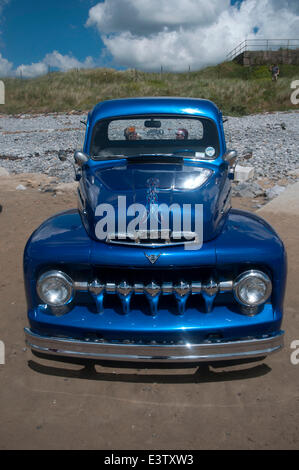 Pendine Sands, UK. 29. Juni 2014. Vintage Hot Rod Association - Hot Rod Rennen im Pendine Sands in Carmarthenshire im Südwesten von Wales. Bildnachweis: Phil Rees/Alamy Live-Nachrichten Stockfoto