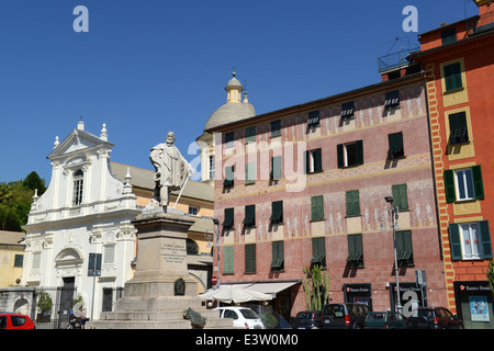 Chiavari Italien Piazza Garibaldi Stockfoto