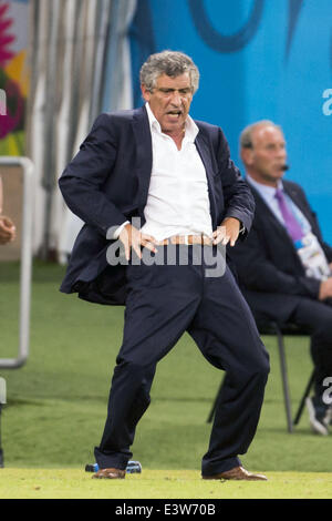 Recife, Brasilien. 29. Juni 2014. Fernando Santos (GRE) Fußball: FIFA World Cup Brasilien 2014 Runde von 16 match zwischen Costa Rica 1(5-3) 1 Griechenland bei Arena Pernambuco Recife in Brasilien. Bildnachweis: Maurizio Borsari/AFLO/Alamy Live-Nachrichten Stockfoto