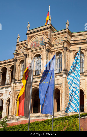 Maximilianeum, Sitz des Landtags von Bayern, Parlament, Haidhausen, München, Upper Bavaria, Bavaria, Germany, Europa Stockfoto